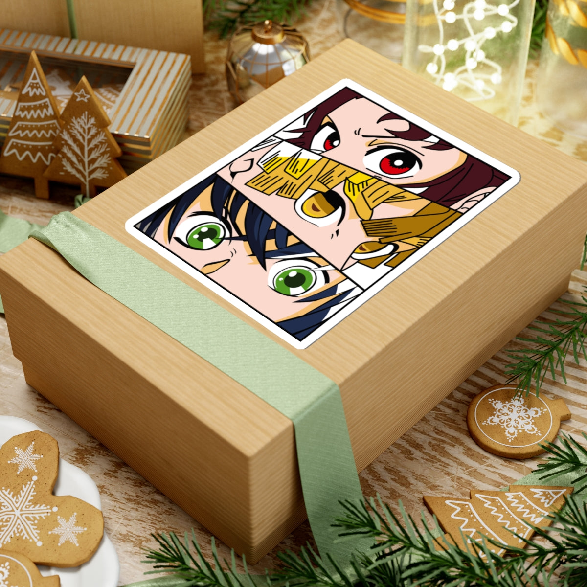 Kiss-Cut Stickers - Demon slayer the trio friends