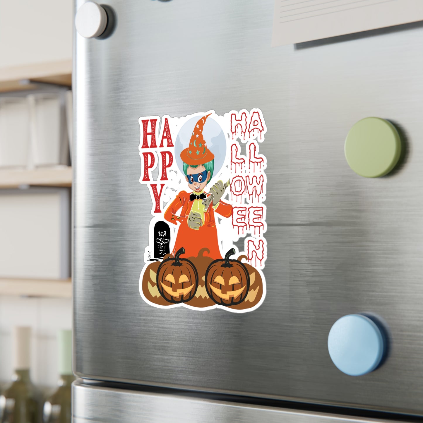 Halloween Kiss-Cut Vinyl Decals – Holloween design by super kiddo