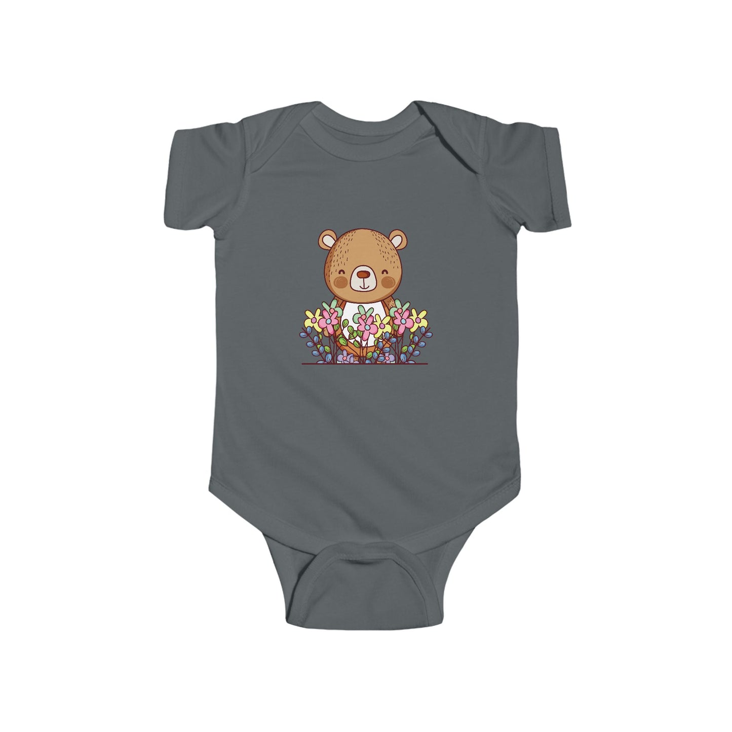 Infant Fine Jersey Bodysuit - Cute bear