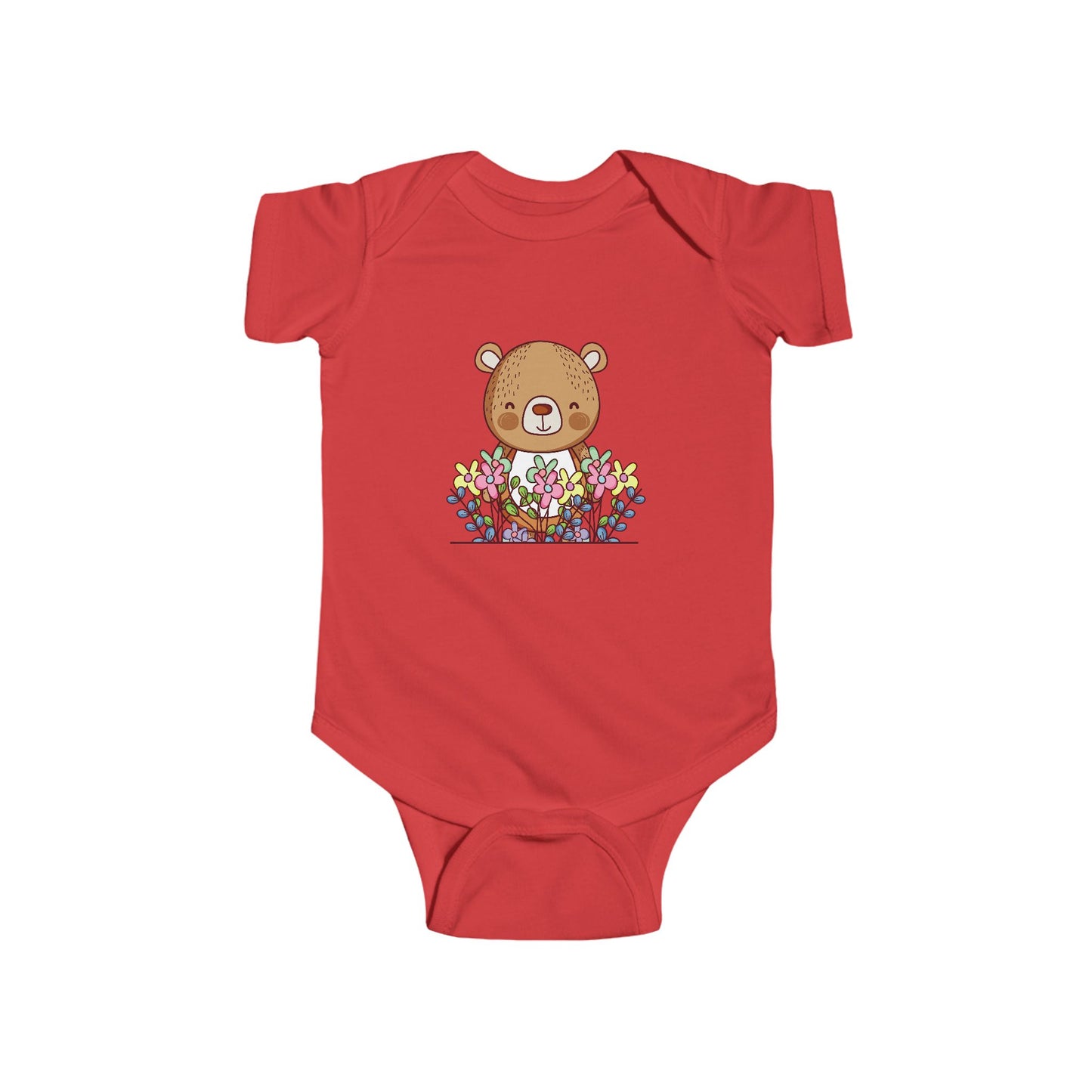 Infant Fine Jersey Bodysuit - Cute bear