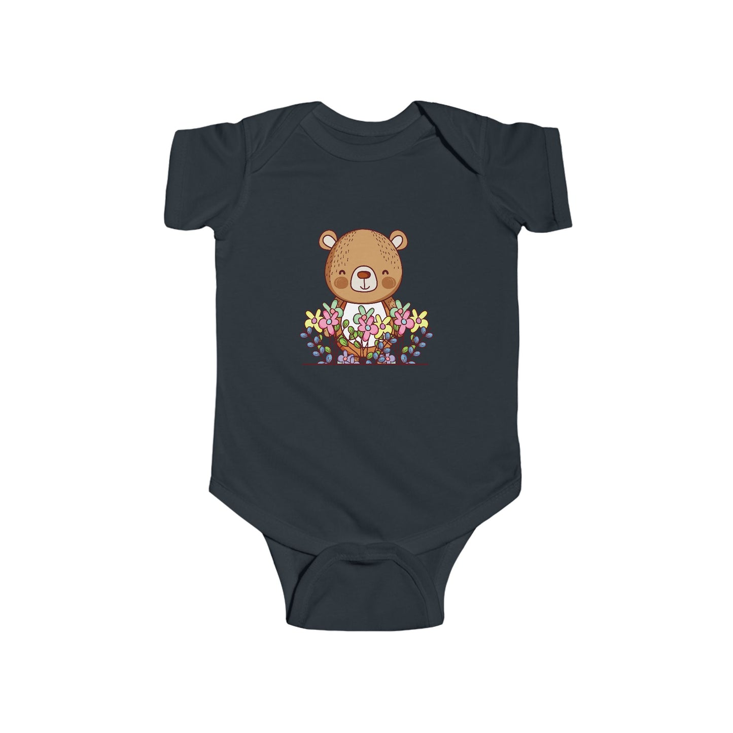 Infant Fine Jersey Bodysuit - Cute bear