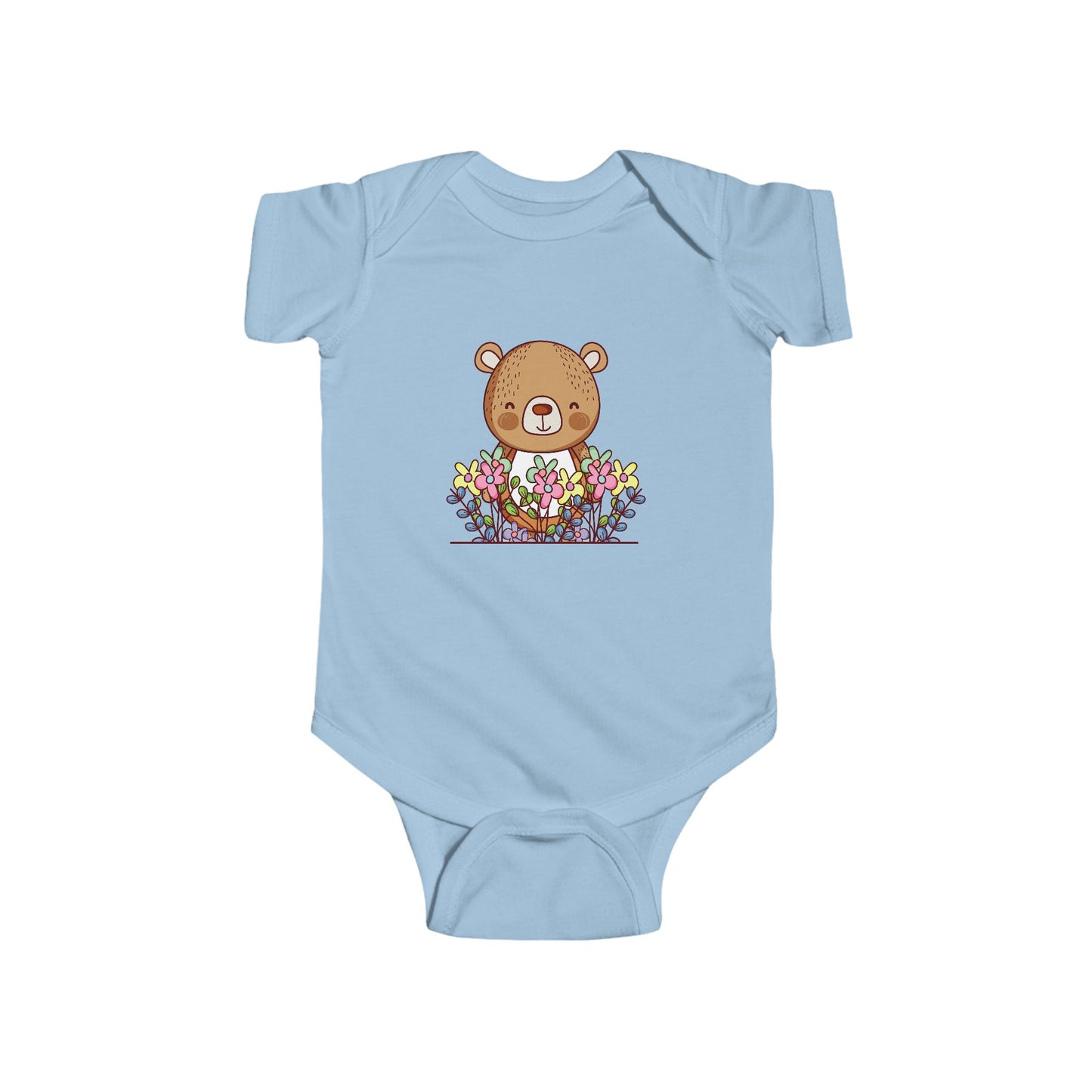 Infant Fine Jersey Bodysuit - Cute bear