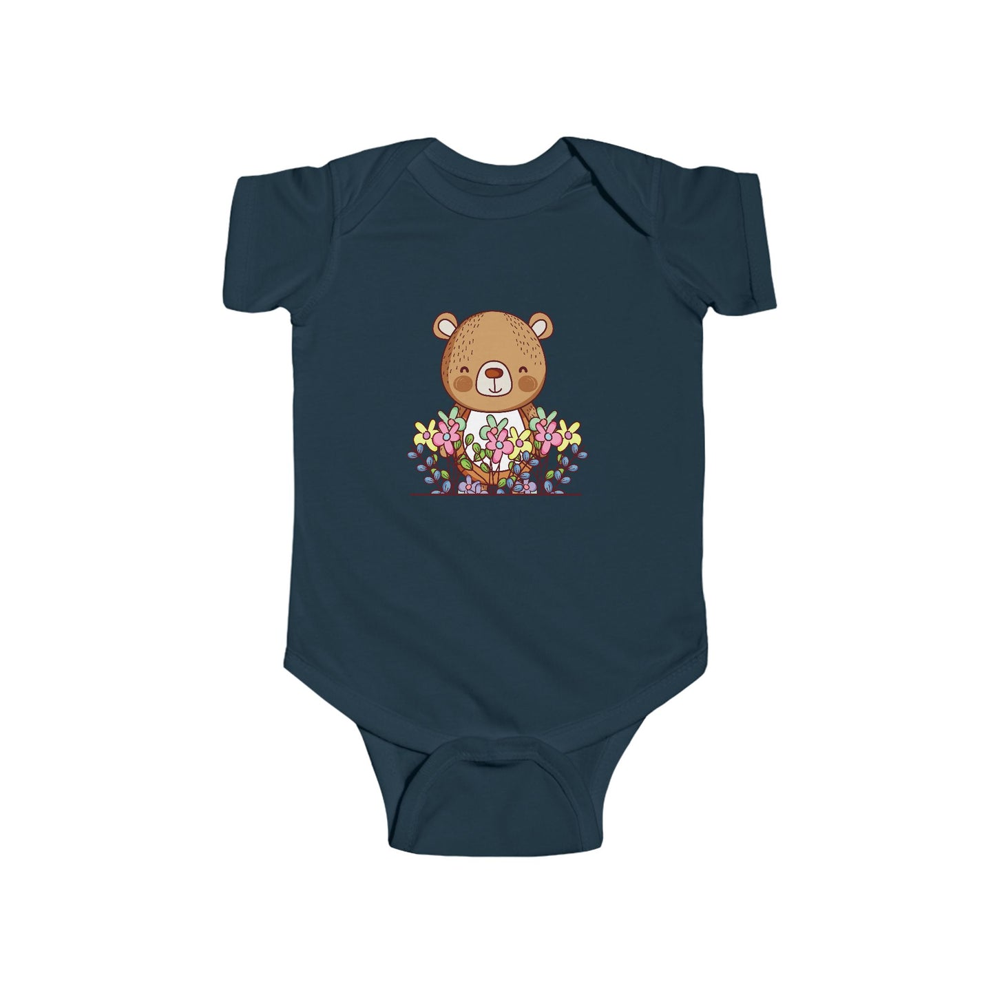 Infant Fine Jersey Bodysuit - Cute bear