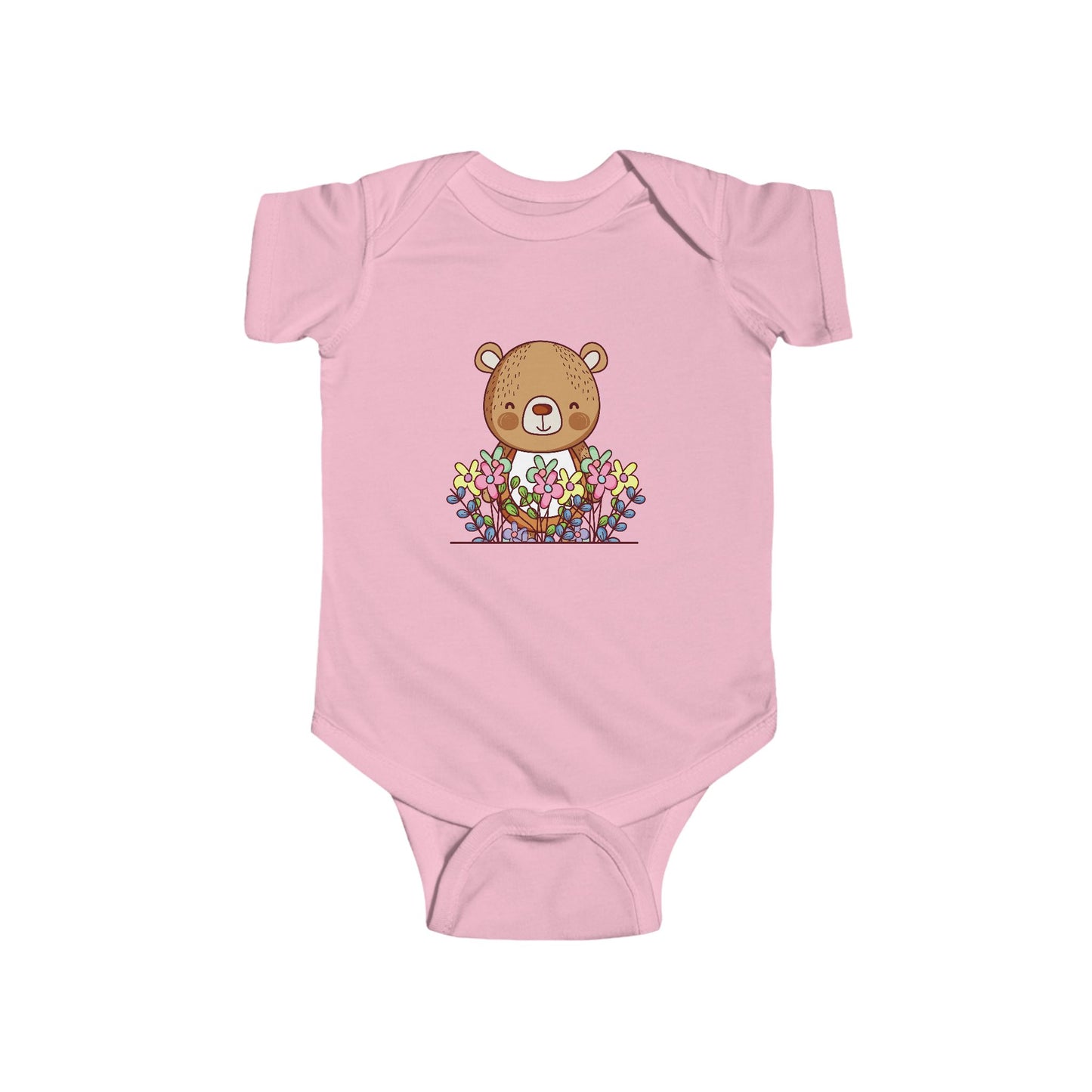 Infant Fine Jersey Bodysuit - Cute bear