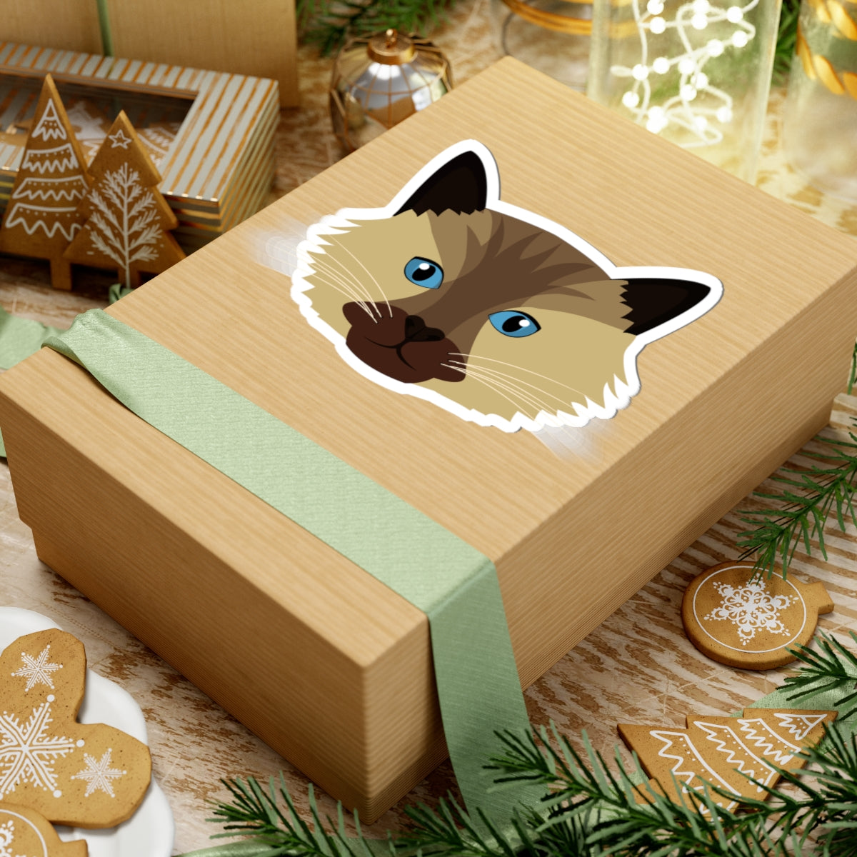 Kiss-Cut Vinyl Decals - Ragdoll cat