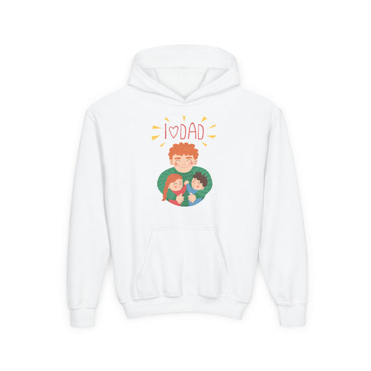 Youth Heavy Blend Hooded Sweatshirt - Daddys love