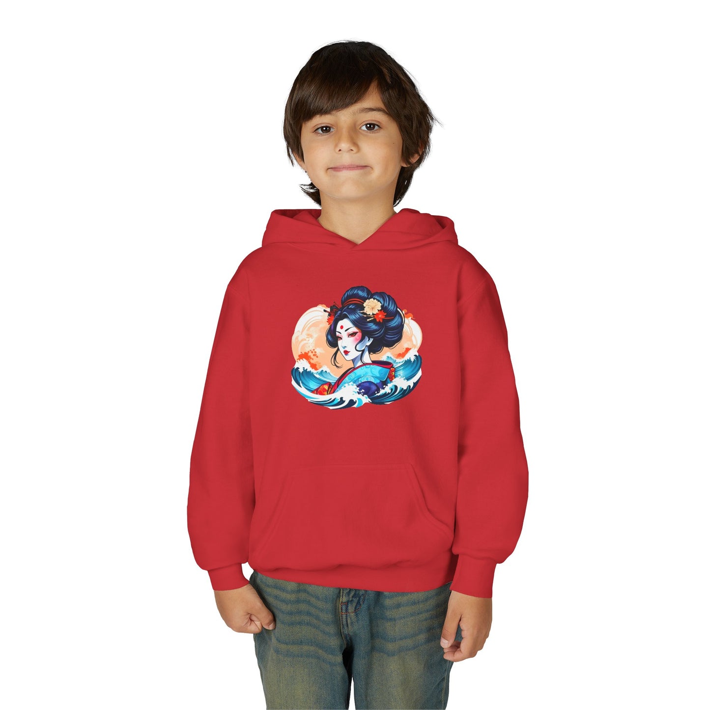 Youth Heavy Blend Hooded Sweatshirt - Japanese Beauty