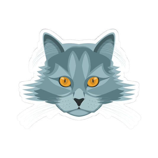 Kiss-Cut Stickers - Persian long hair Printify
