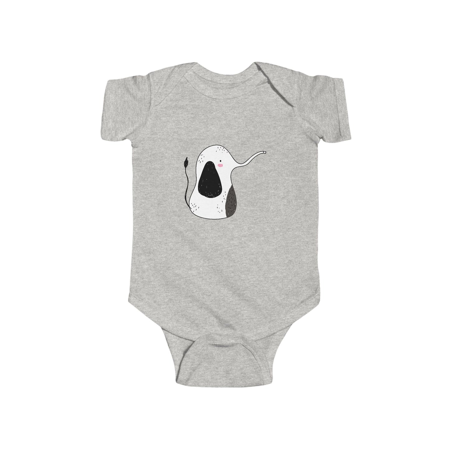 Infant Fine Jersey Bodysuit - Cute elephant
