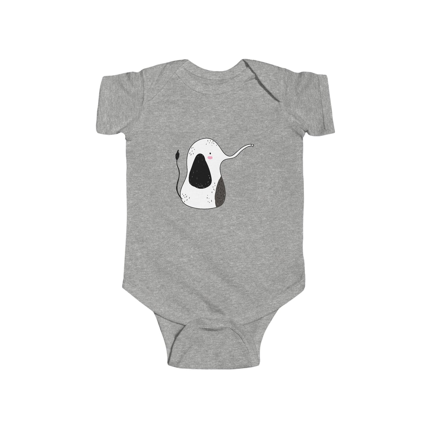 Infant Fine Jersey Bodysuit - Cute elephant