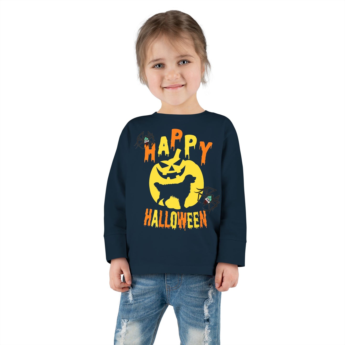 Toddler Long Sleeve Tee - Happy holloween