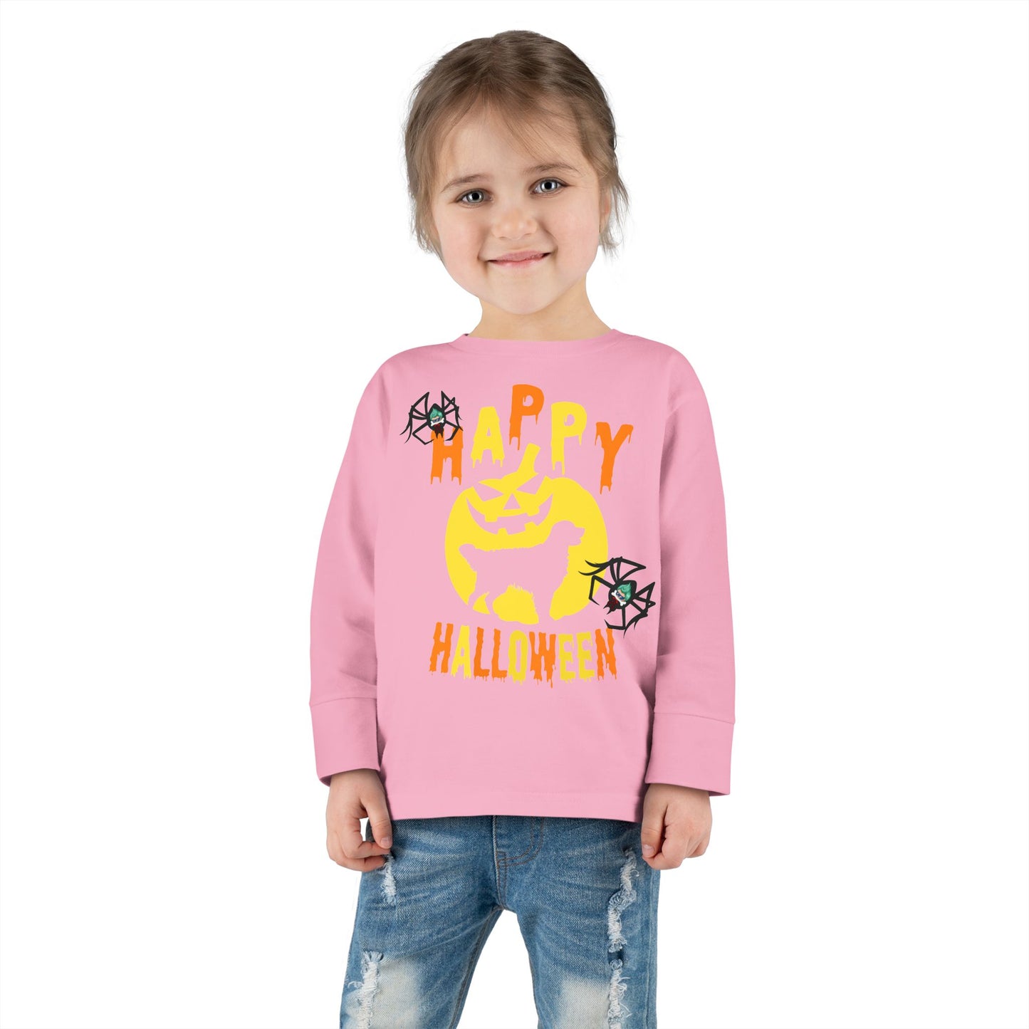 Toddler Long Sleeve Tee - Happy holloween