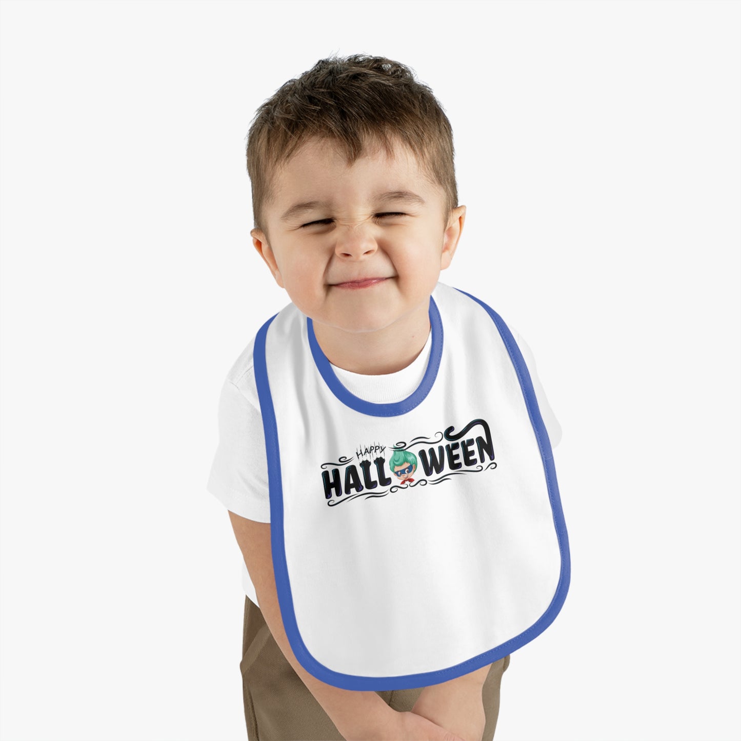 Baby Bib - Happy halloween by super kiddo