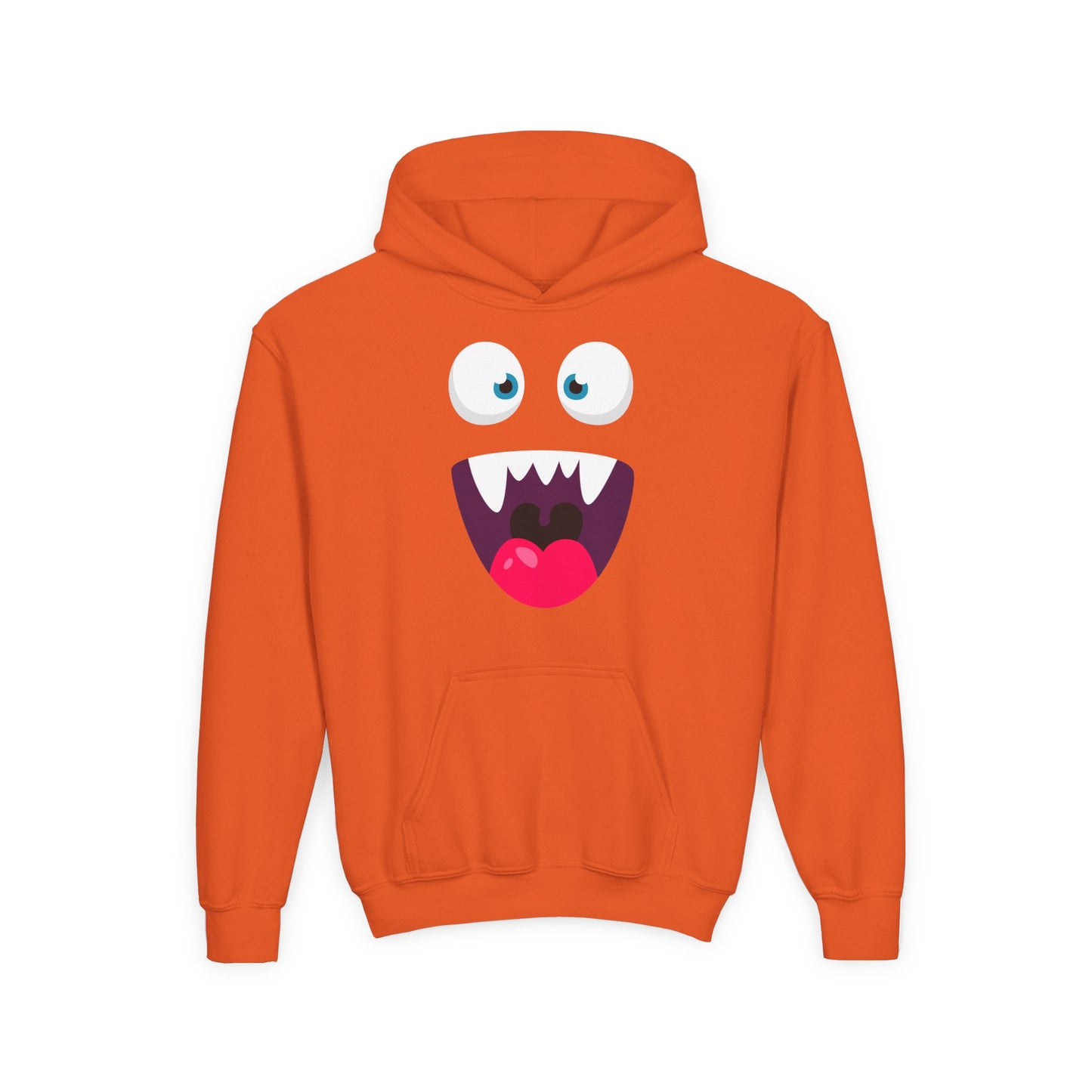 Youth Heavy Blend Hooded Sweatshirt -  Cute monsters face