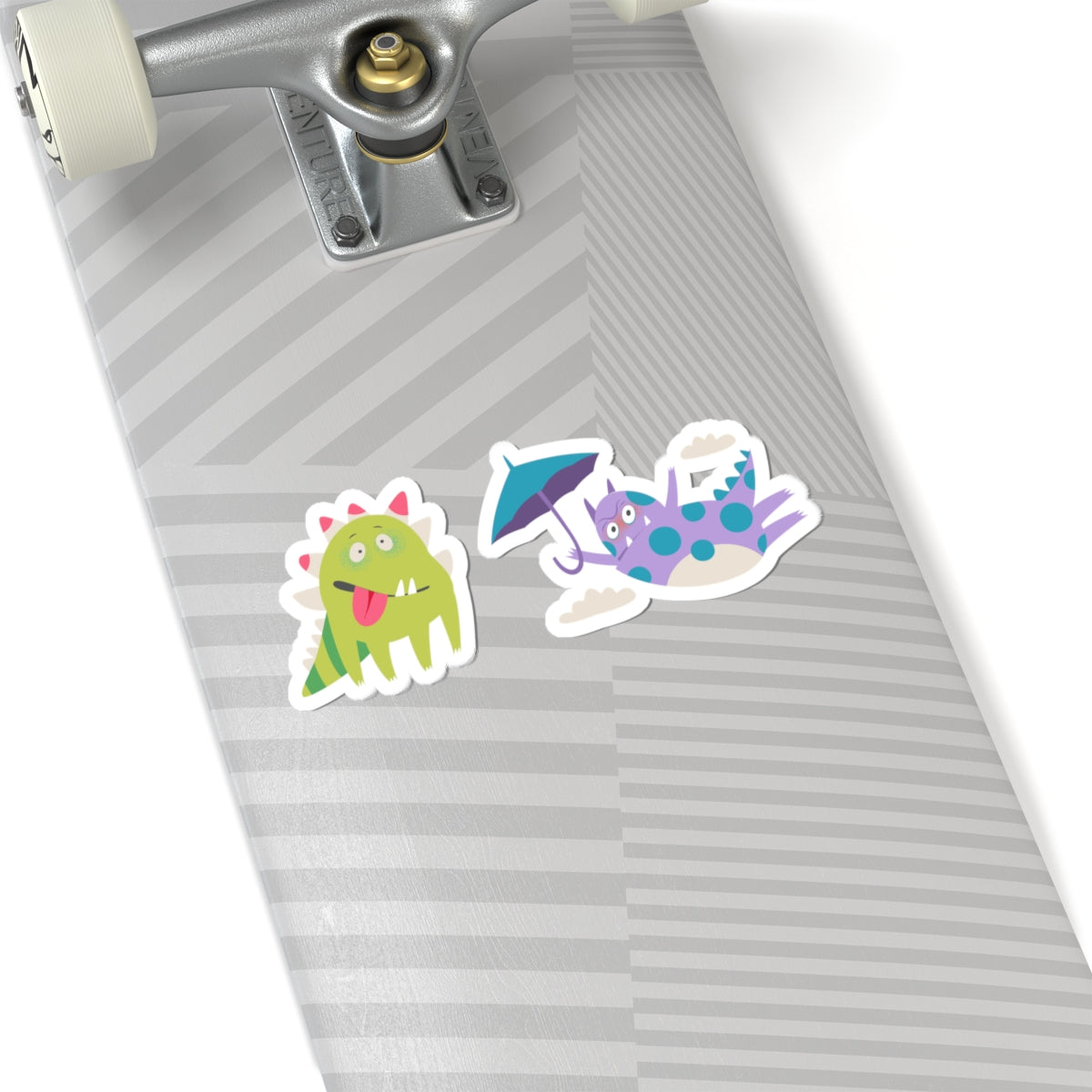 Kiss-Cut Vinyl Decals - Monsters playing