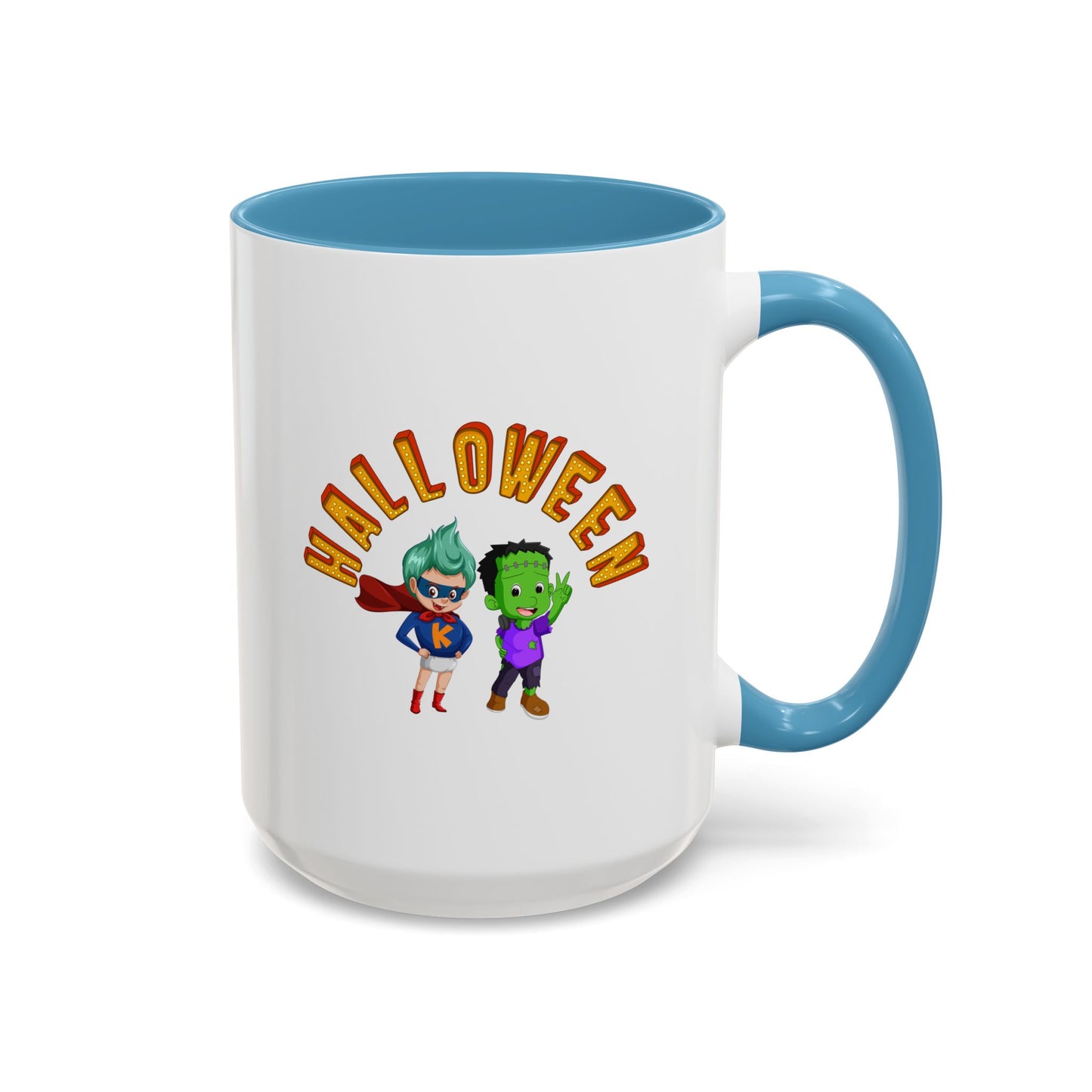 Accent Coffee Mug - Holloween with super kiddo