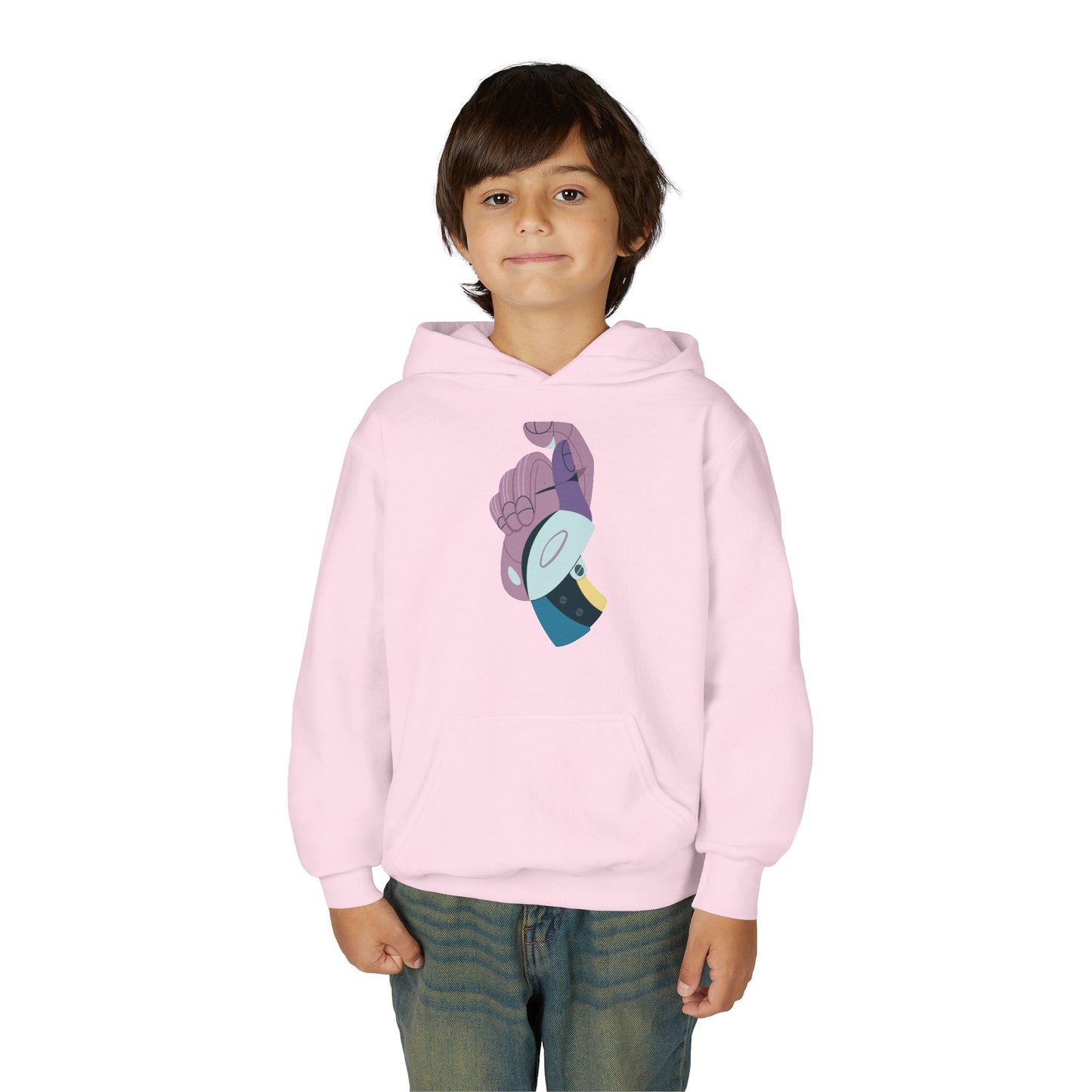 Youth Heavy Blend Hooded Sweatshirt - Hand