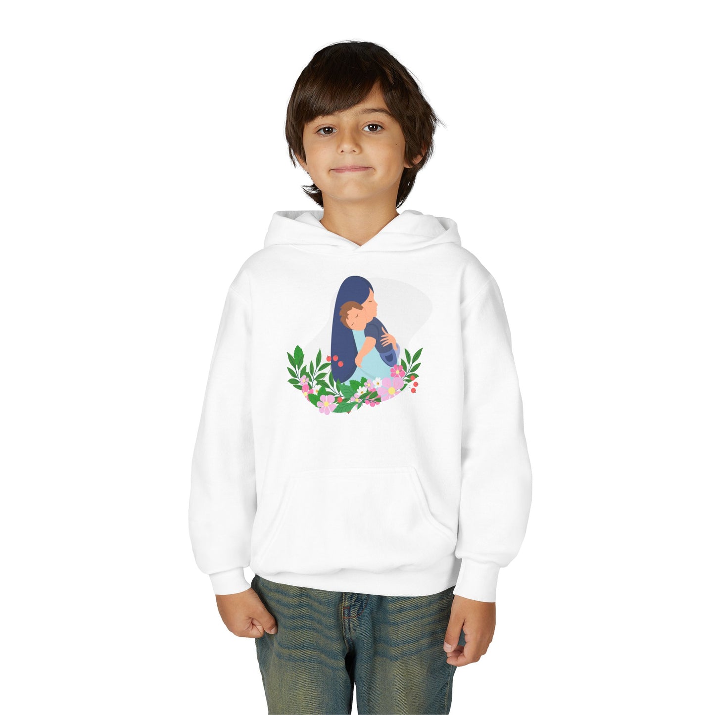 Youth Heavy Blend Hooded Sweatshirt - Mothers love