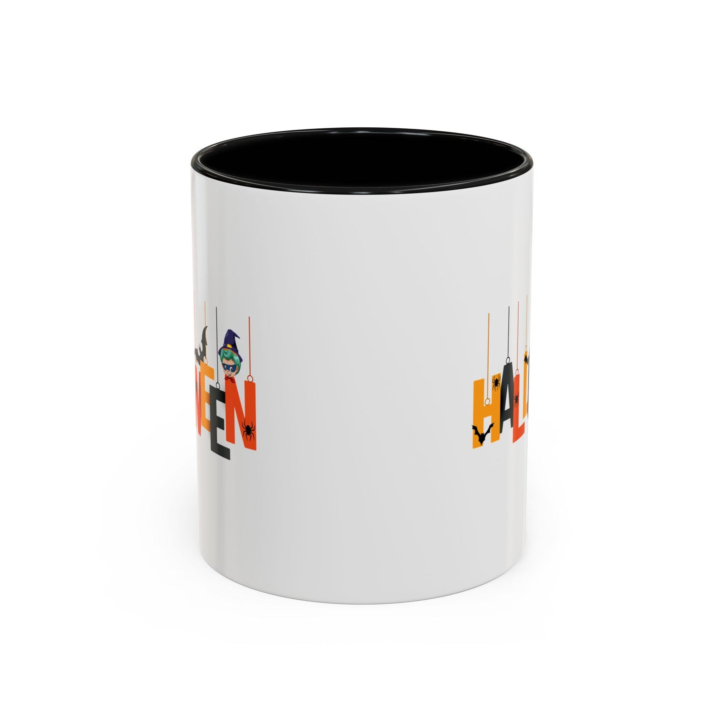 Accent Coffee Mug - Holloween hanging letters