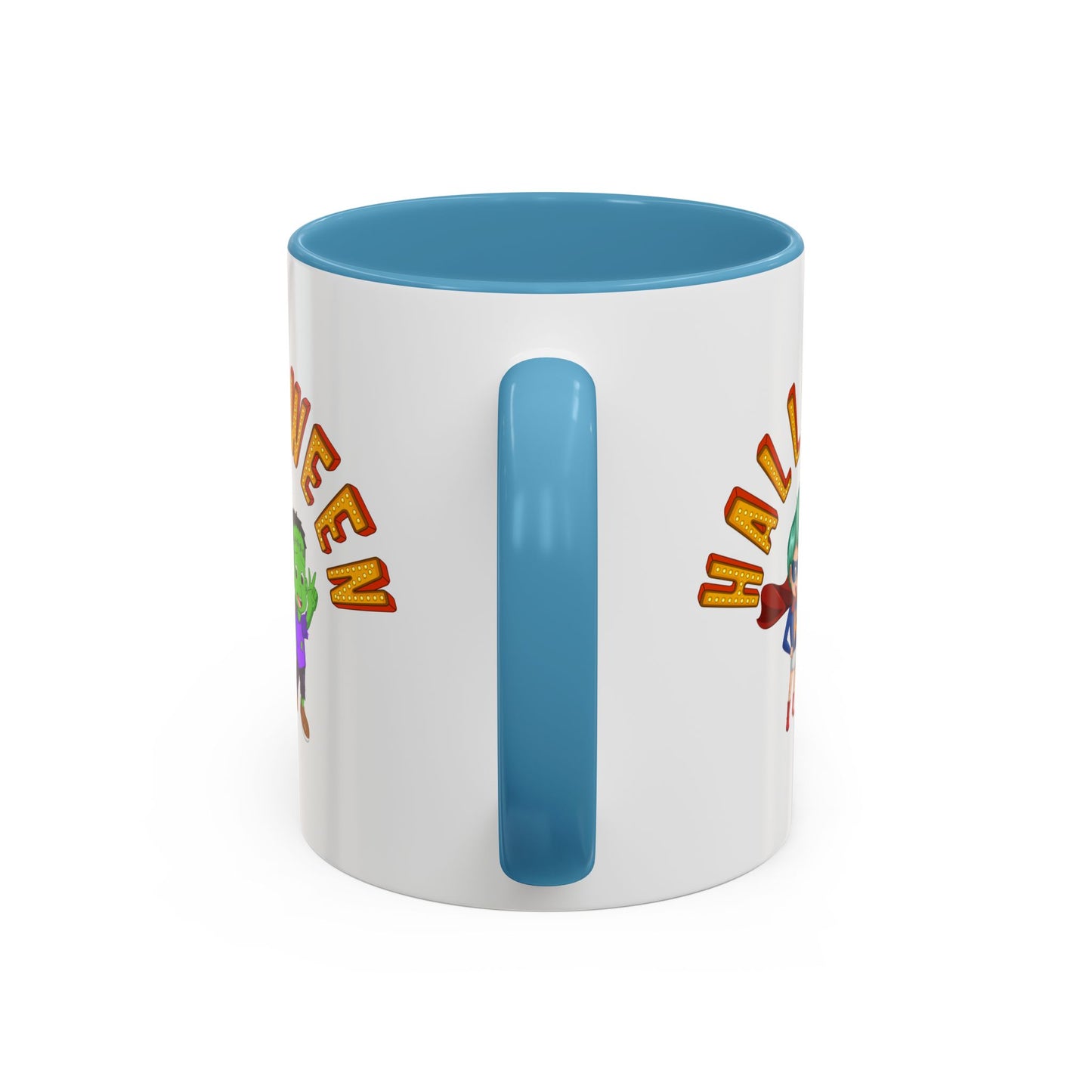 Accent Coffee Mug - Holloween with super kiddo