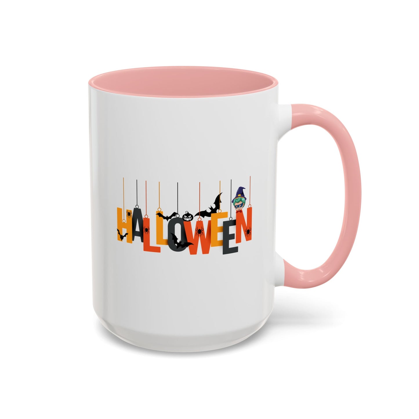 Accent Coffee Mug - Holloween hanging letters