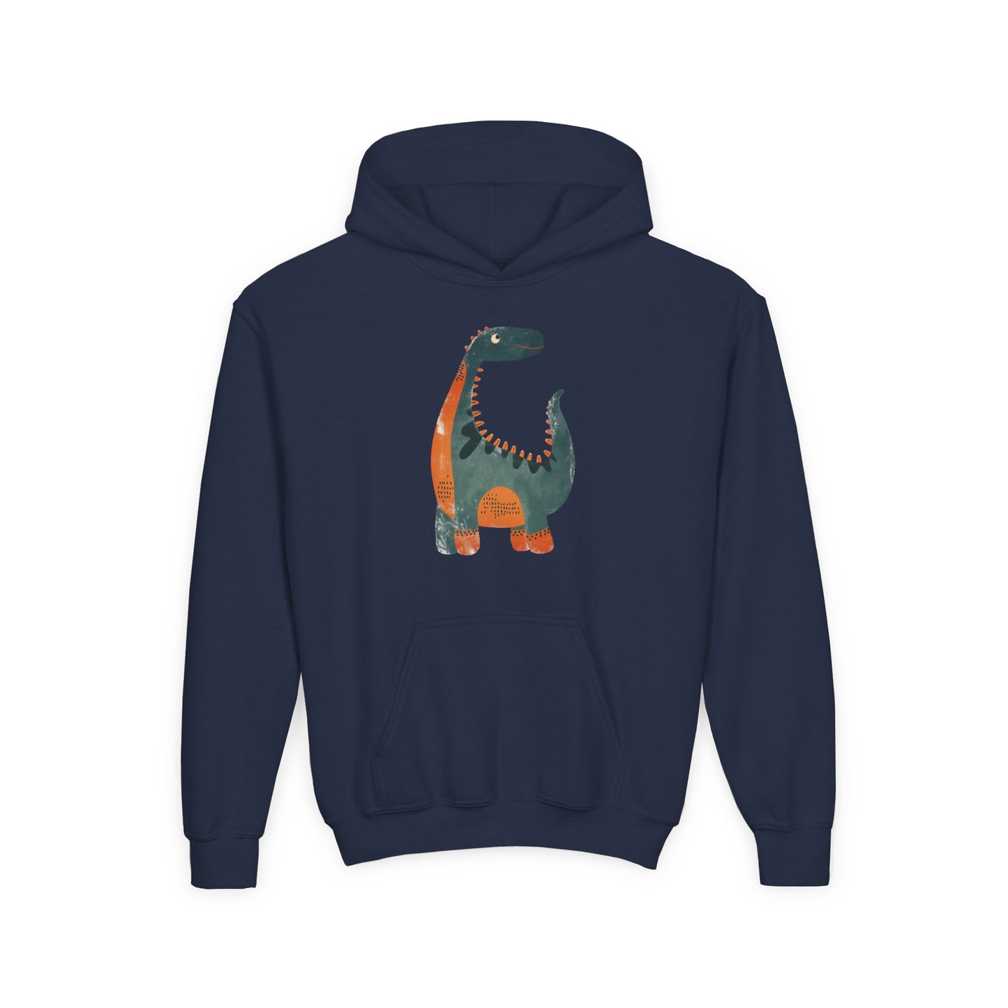Youth Heavy Blend Hooded Sweatshirt - Whimsical Dinosaur