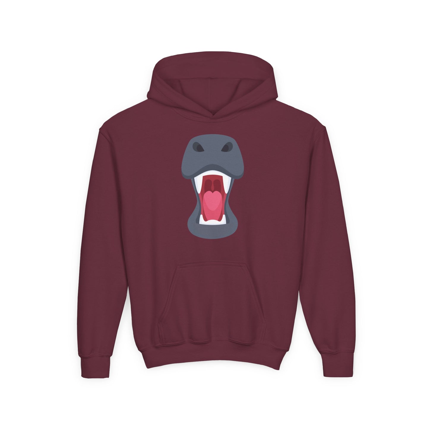 Youth Heavy Blend Hooded Sweatshirt -  Rhinos face
