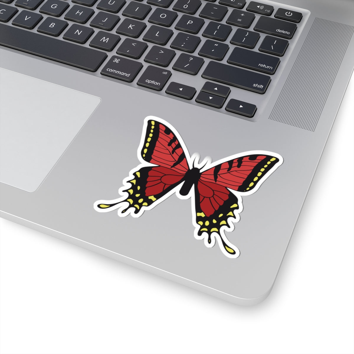 Kiss-Cut Stickers - Red butterfly