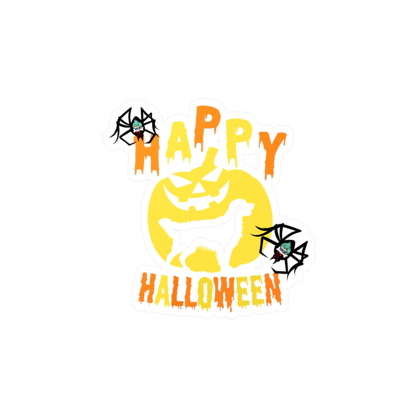 Halloween Kiss-Cut Vinyl Decals – Happy holloween