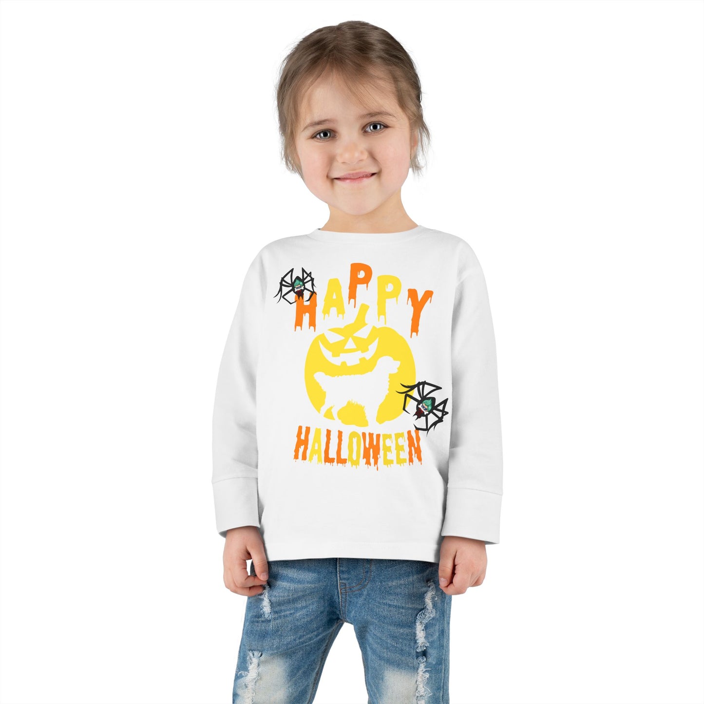 Toddler Long Sleeve Tee - Happy holloween