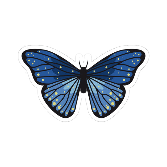 Kiss-Cut Stickers - Blue butterfly Printify