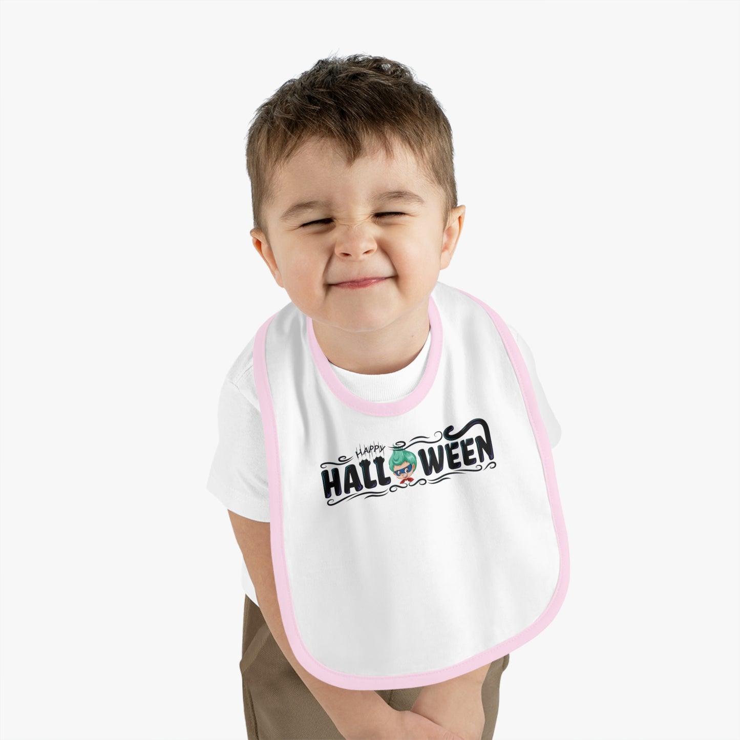 Baby Bib - Happy halloween by super kiddo