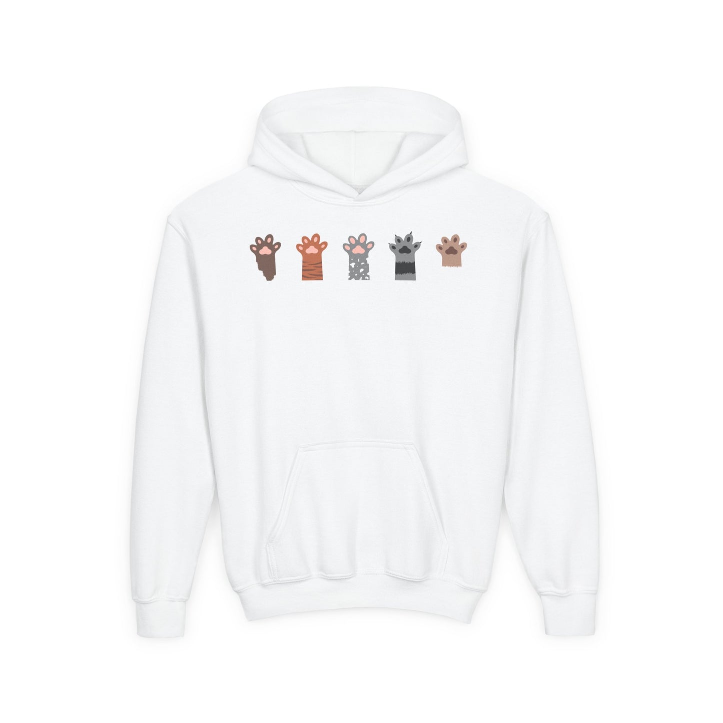Youth Heavy Blend Hooded Sweatshirt - Group of paw