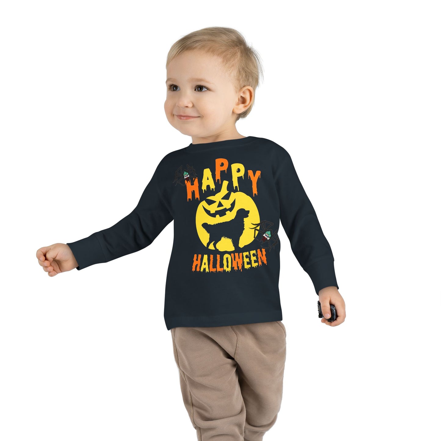 Toddler Long Sleeve Tee - Happy holloween