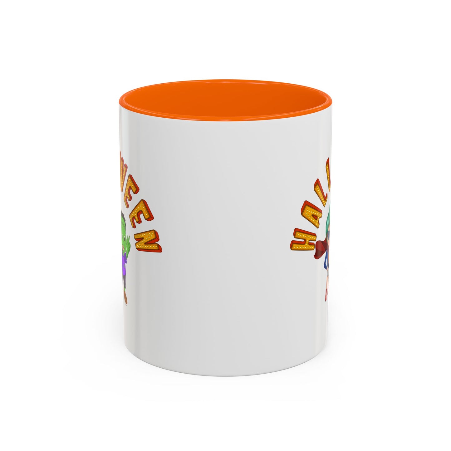 Accent Coffee Mug - Holloween with super kiddo