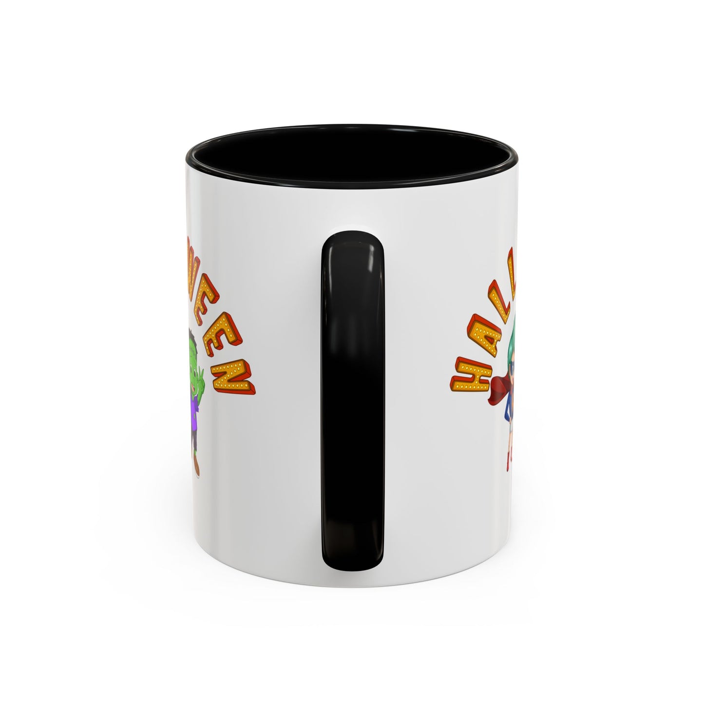 Accent Coffee Mug - Holloween with super kiddo
