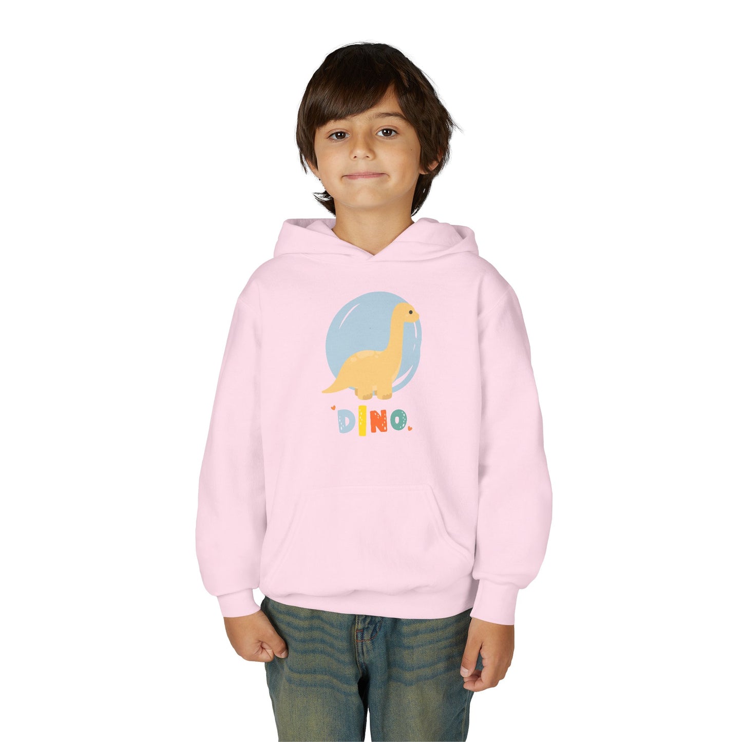 Youth Heavy Blend Hooded Sweatshirt - Dino Embrace