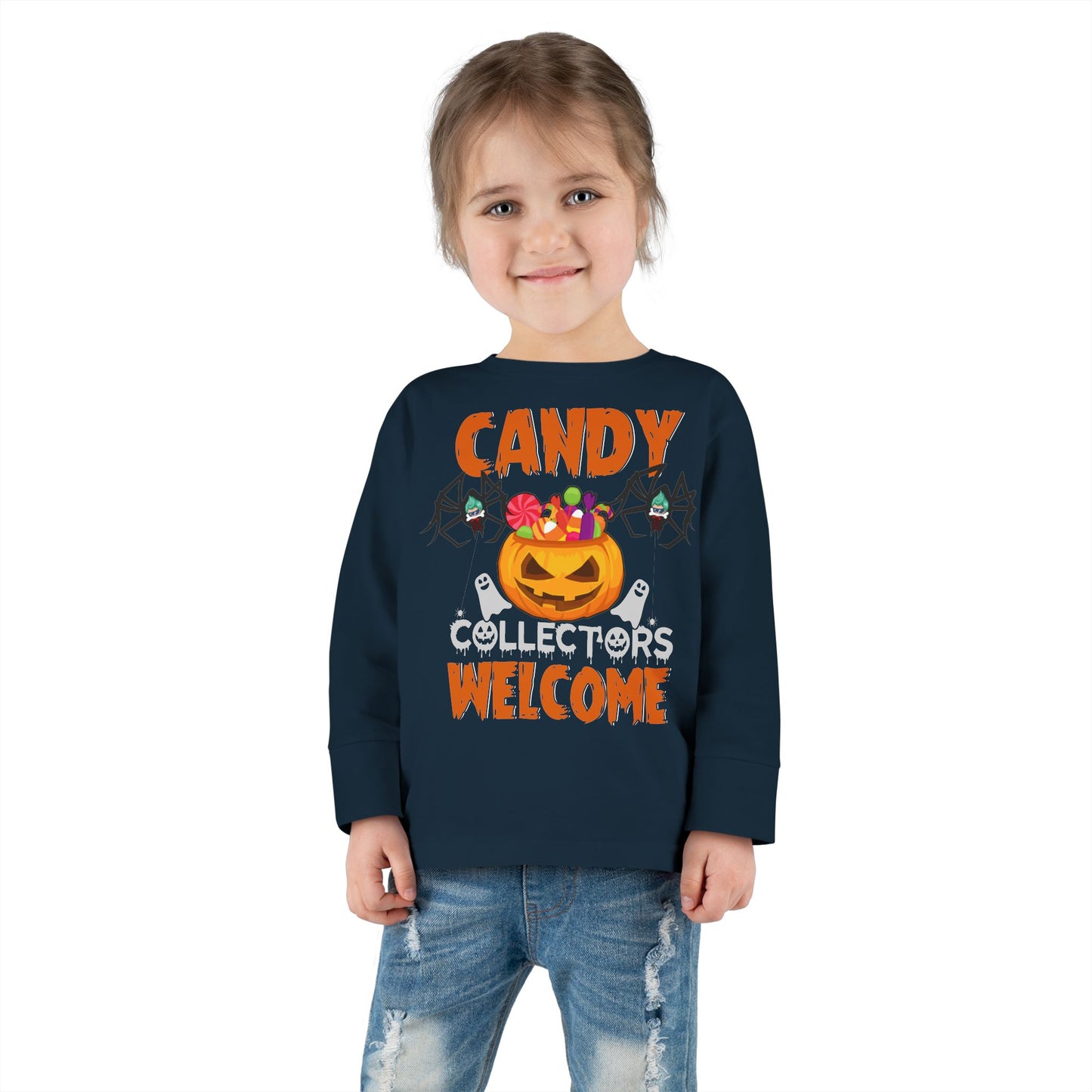 Toddler Long Sleeve Tee - Candy collectors by super kiddo