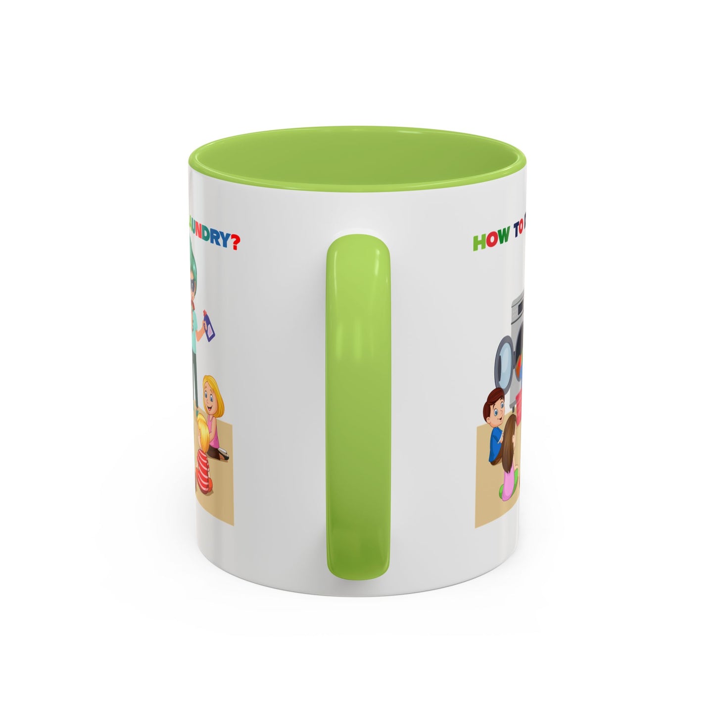 Accent Coffee Mug - super kiddo teaching laundry