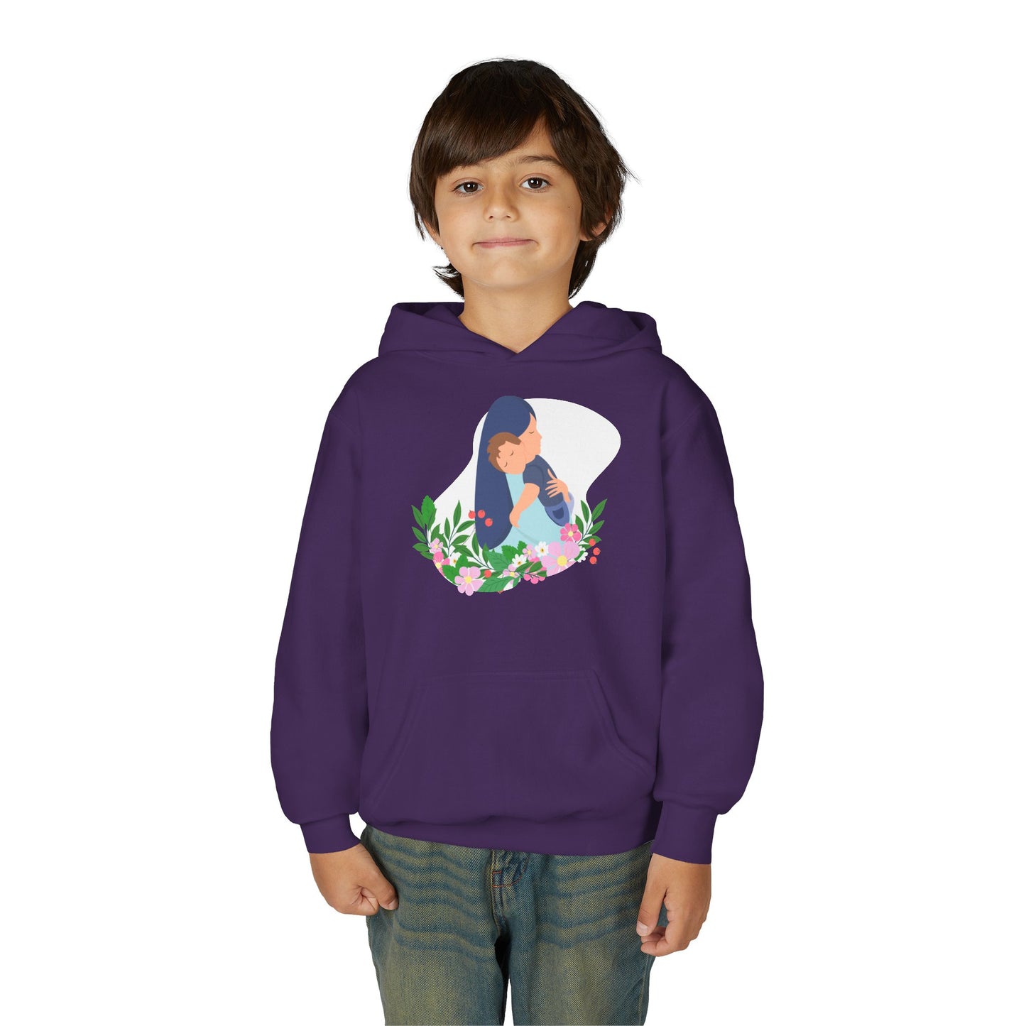 Youth Heavy Blend Hooded Sweatshirt - Mothers love