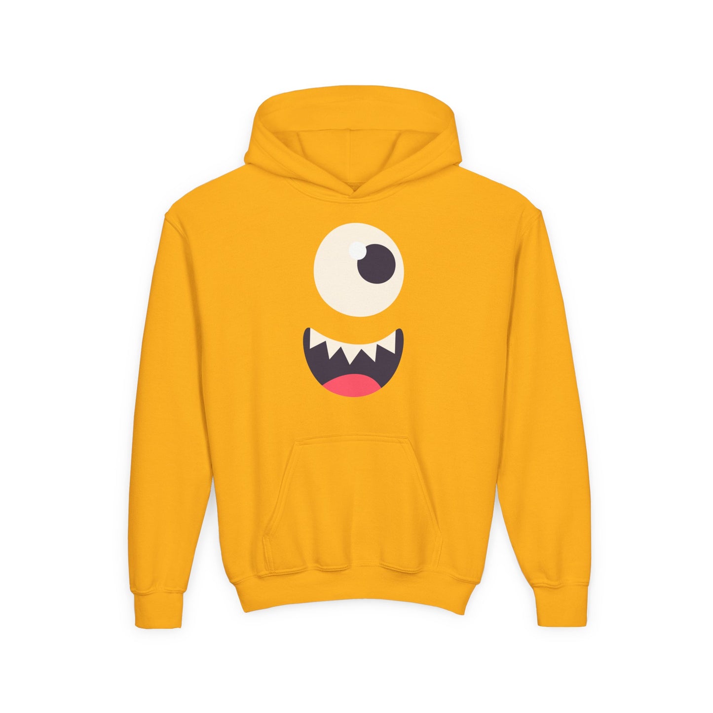Youth Heavy Blend Hooded Sweatshirt - Monsters face