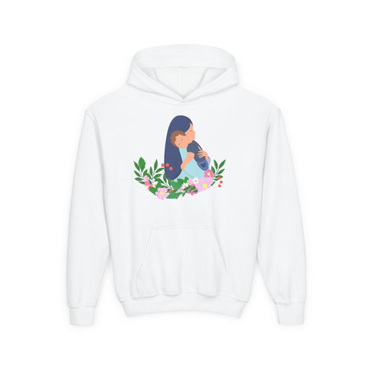 Youth Heavy Blend Hooded Sweatshirt - Mothers love