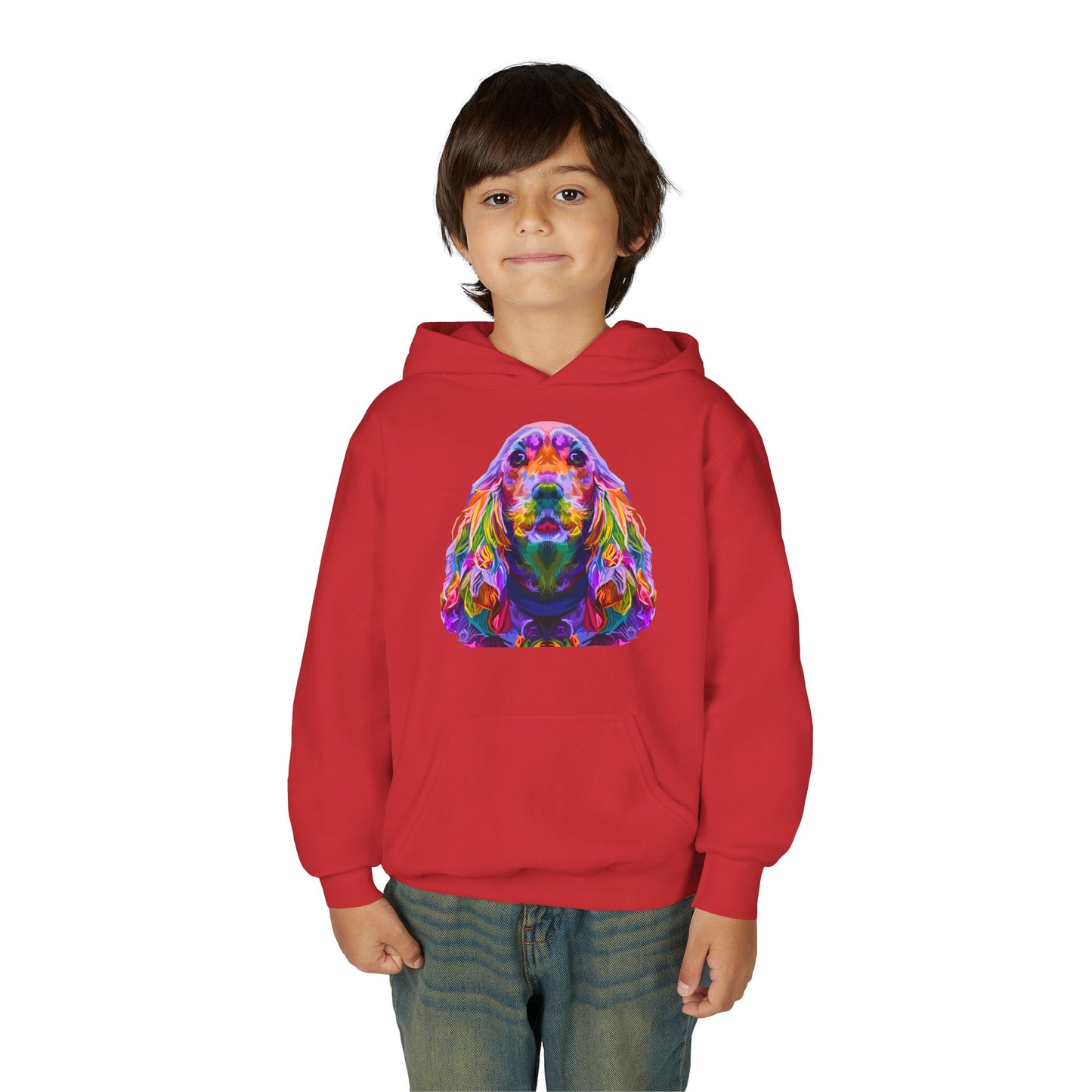 Youth Heavy Blend Hooded Sweatshirt - The golden retriever