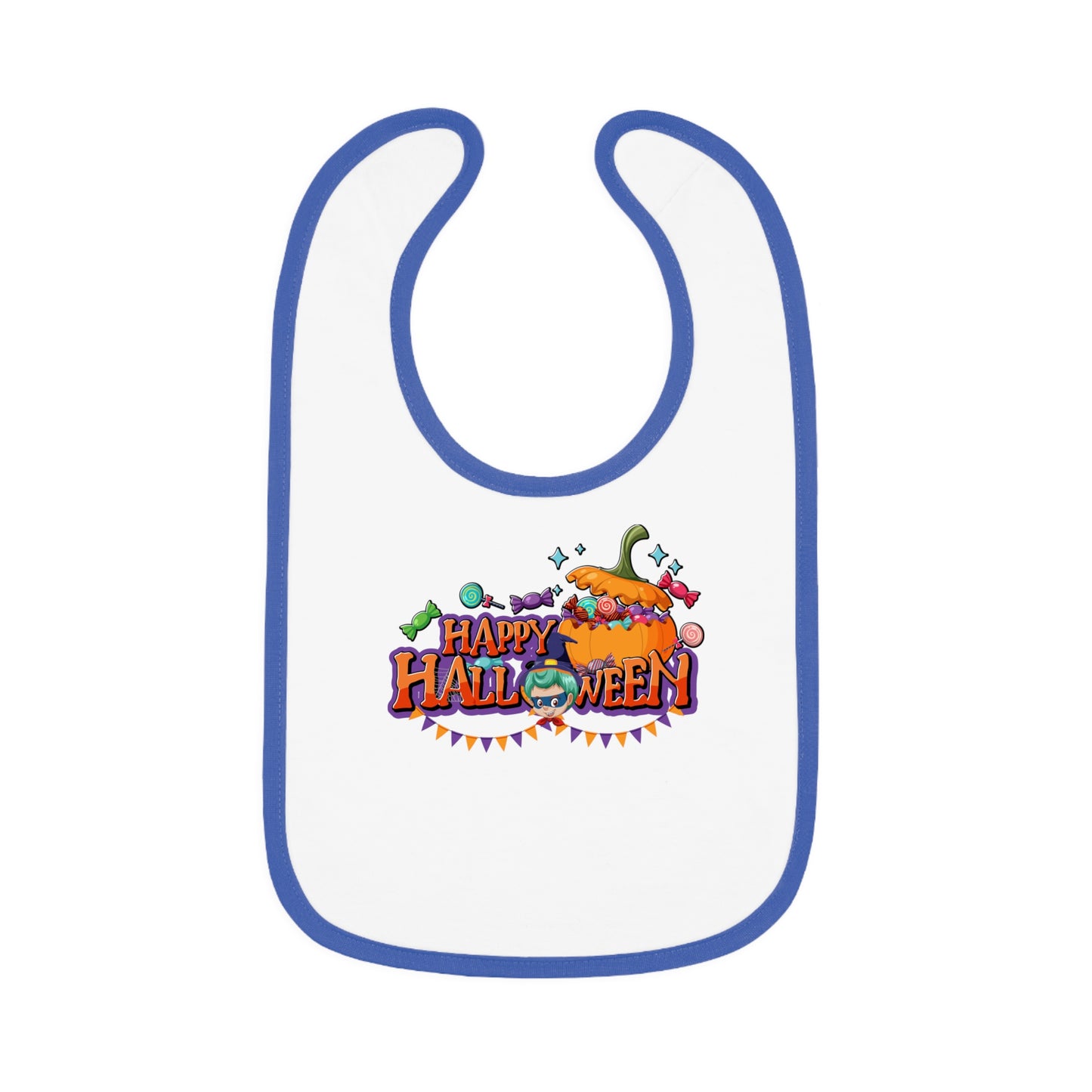 Baby Bib - Happy halloween banner