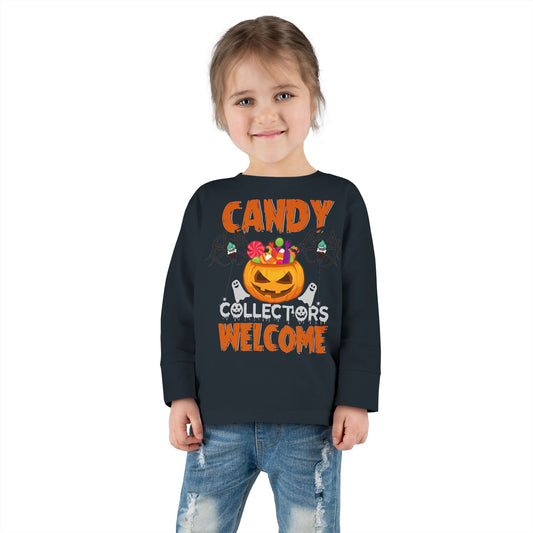 Toddler Long Sleeve Tee - Candy collectors by super kiddo