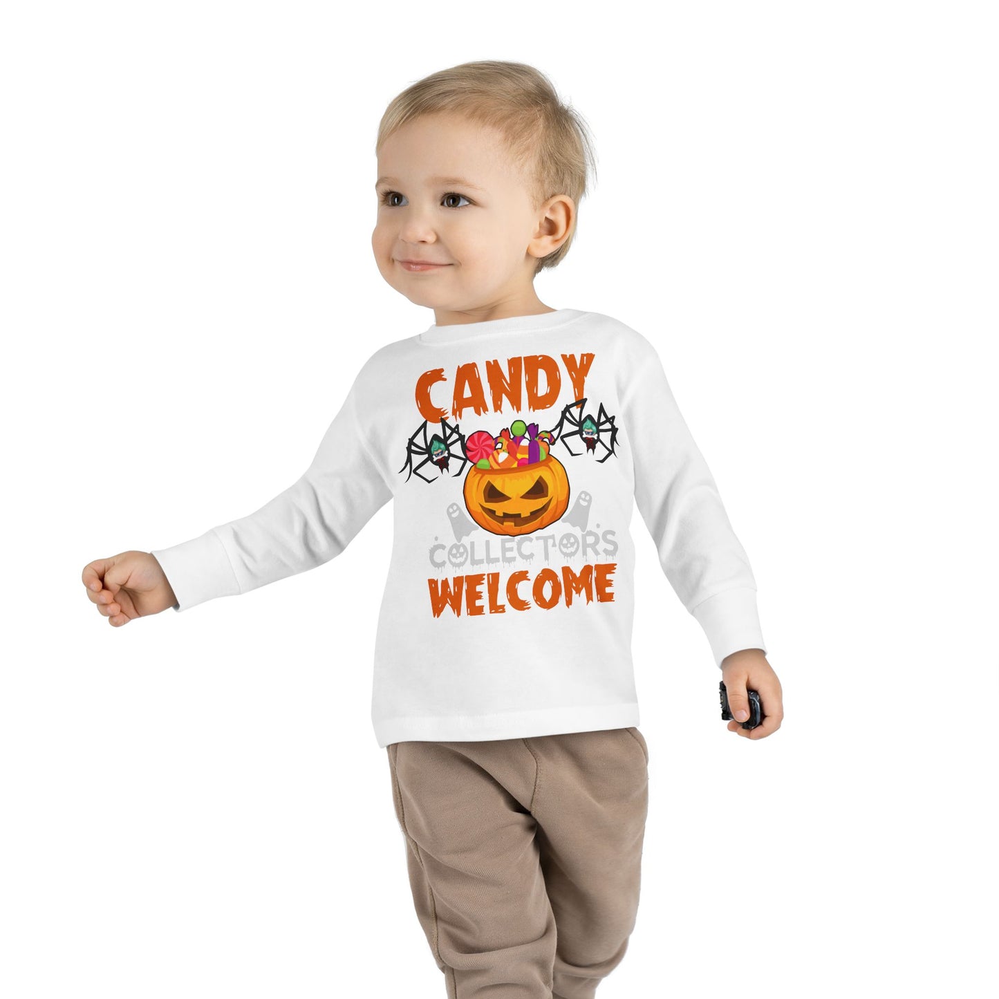 Toddler Long Sleeve Tee - Candy collectors by super kiddo