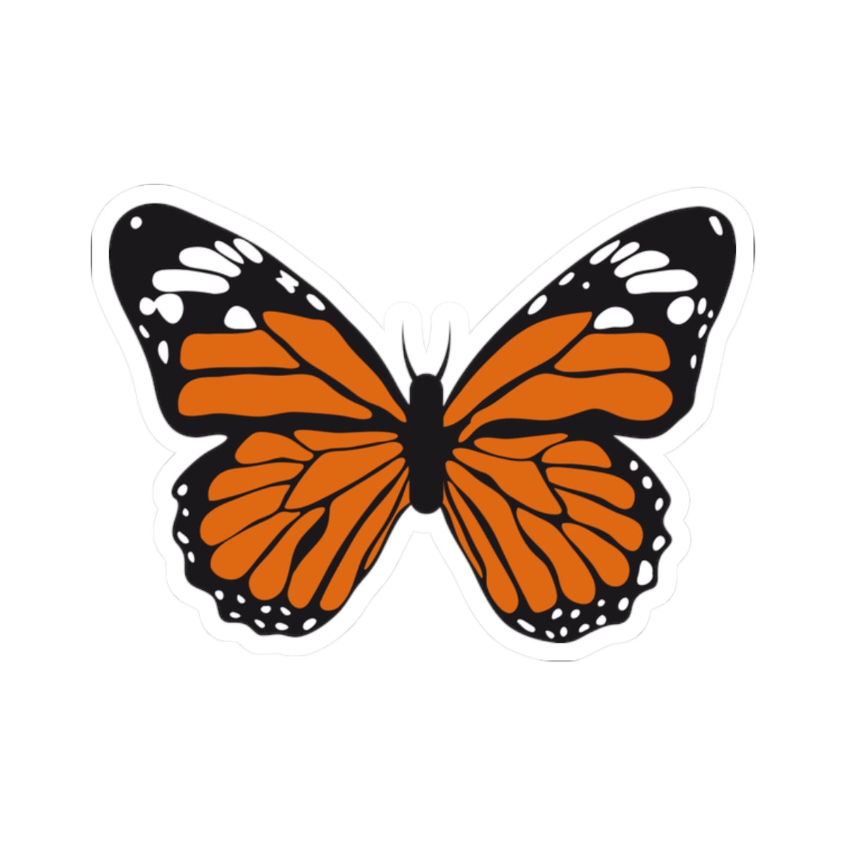 Kiss-Cut Stickers - Orange butterfly