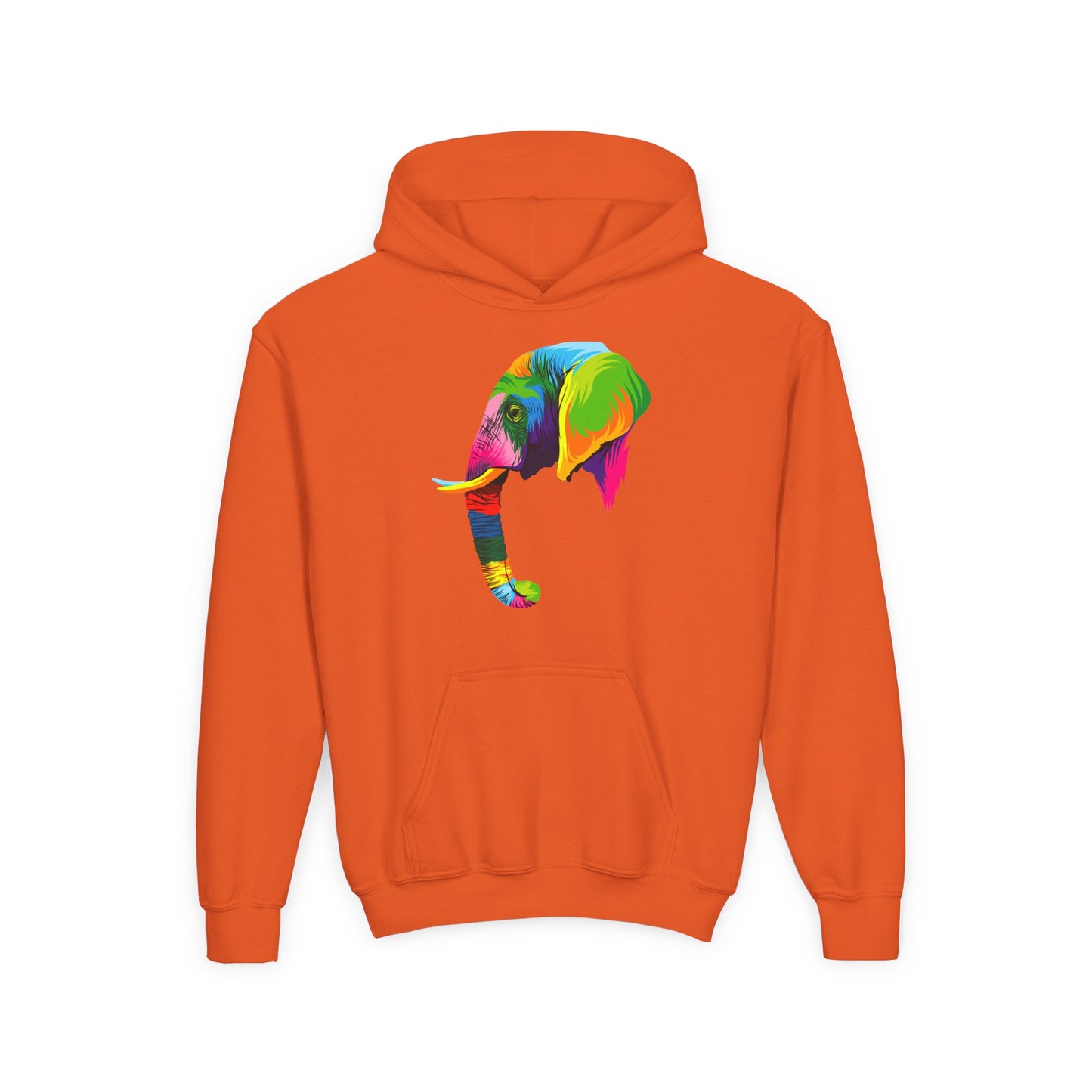 Youth Heavy Blend Hooded Sweatshirt - The elephant