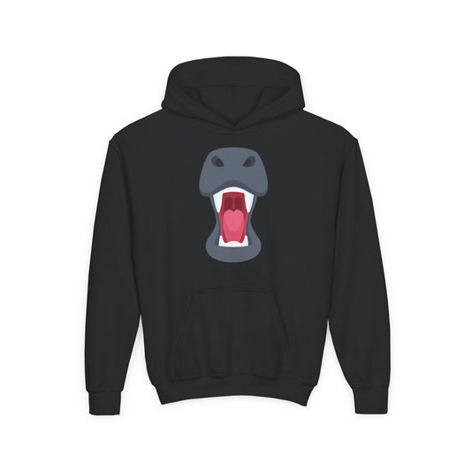 Youth Heavy Blend Hooded Sweatshirt - Rhinos face Printify