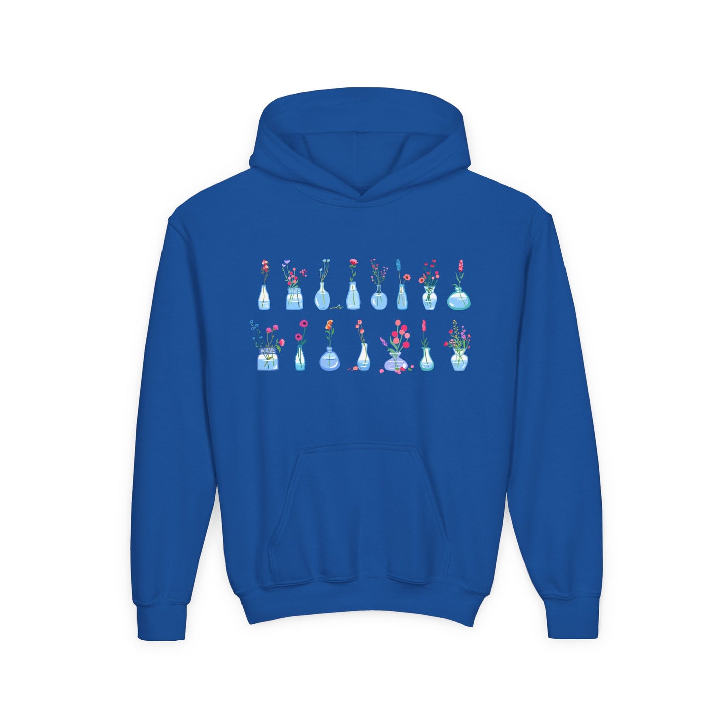 Youth Heavy Blend Hooded Sweatshirt - Set of flower vase
